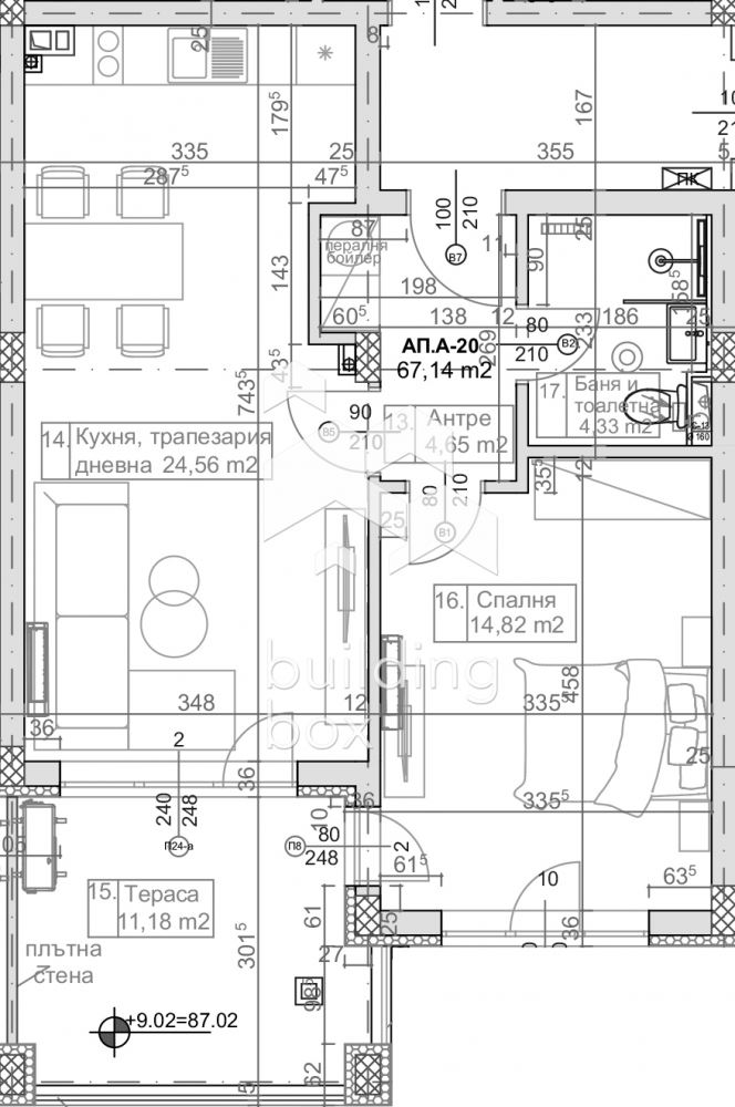 Двустаен апартамент в модерна новострояща се сграда - 0