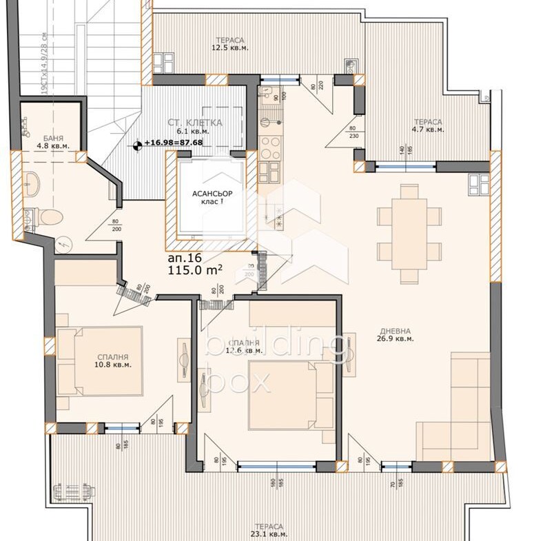 Тристаен апартамент в кв. Левски пред Акт 15 - 0