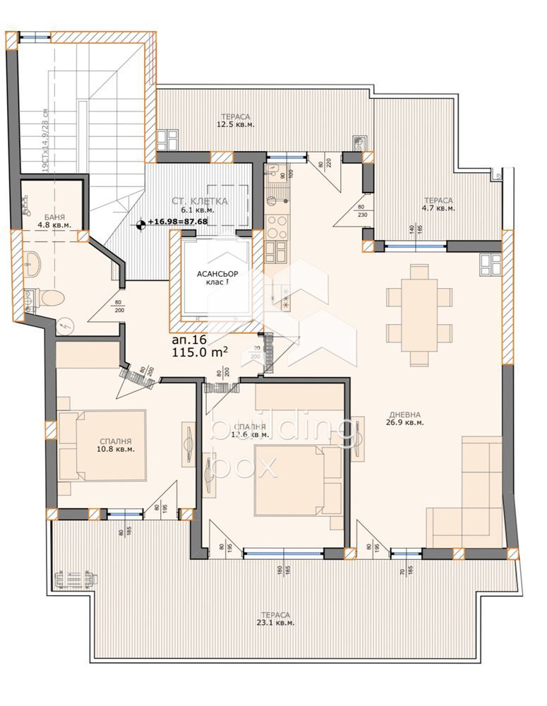 Тристаен апартамент в кв. Левски пред Акт 15 - 0
