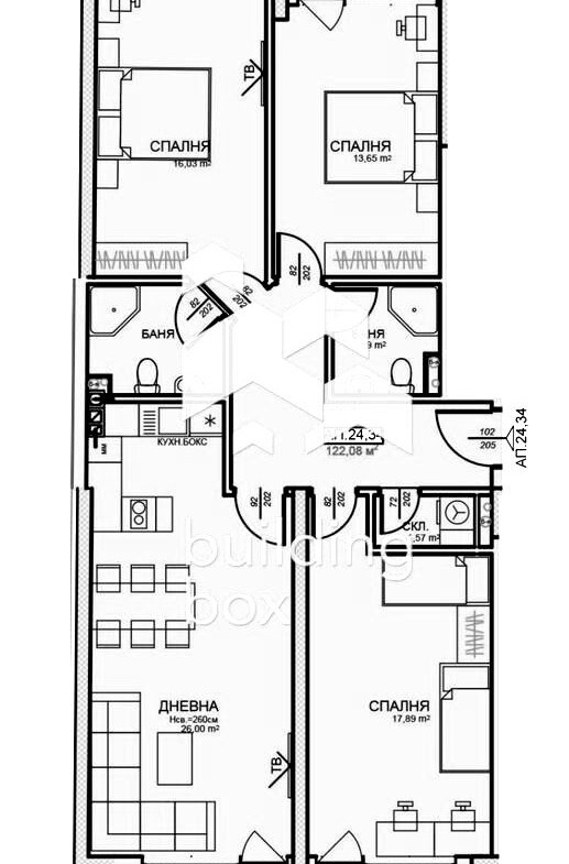 Четиристаен апартамент в нова модерна сграда – Централна София - 0