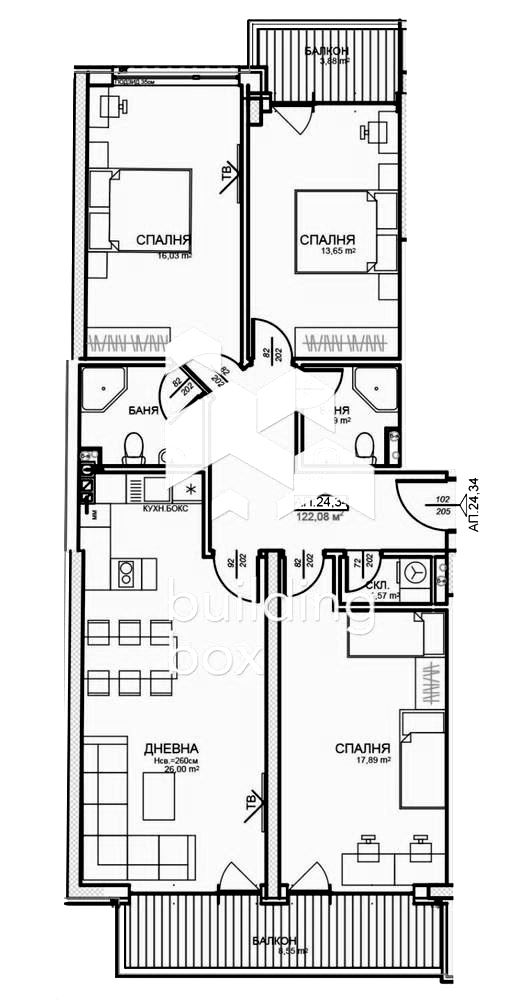 Четиристаен апартамент в нова модерна сграда – Централна София - 0