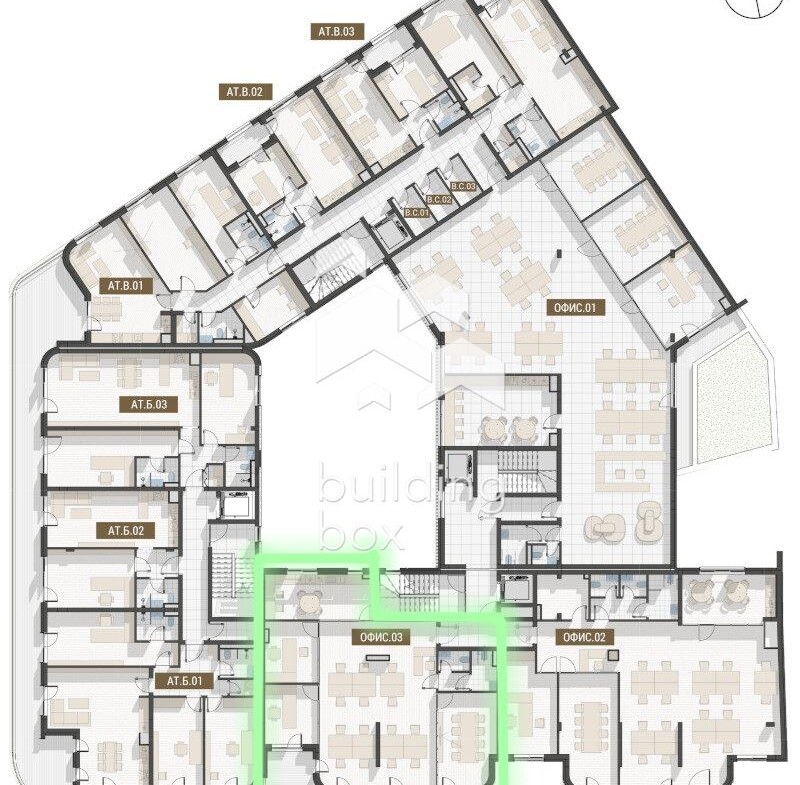 Голям офис - 212 кв.м до "Пеещите фонтани" - 0
