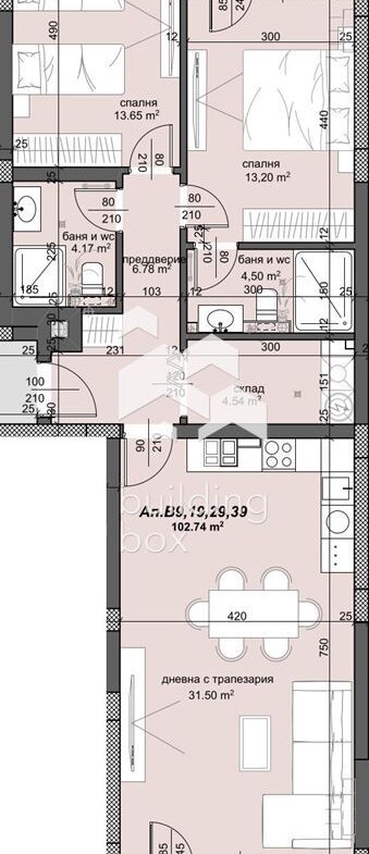 Тристаен апартамент на метри от парк "Лаута" - 0