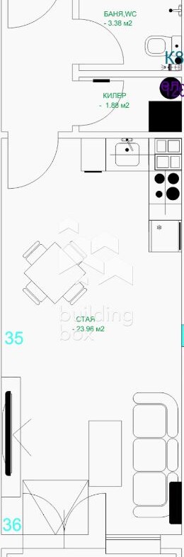 Едностаен апартамент до "Дентален университет" - 0