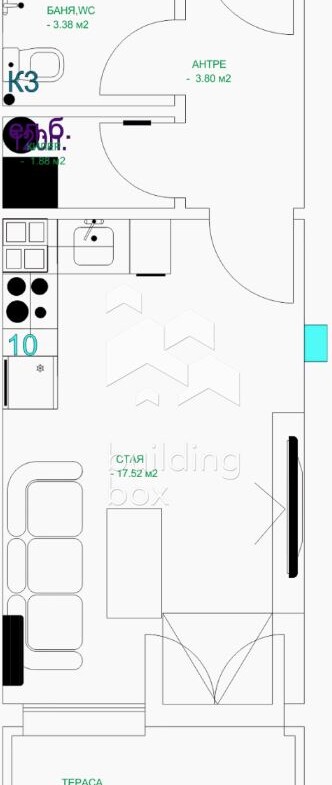 Едностаен апартамент до "Дентален университет" - гр. Пловдив - 0