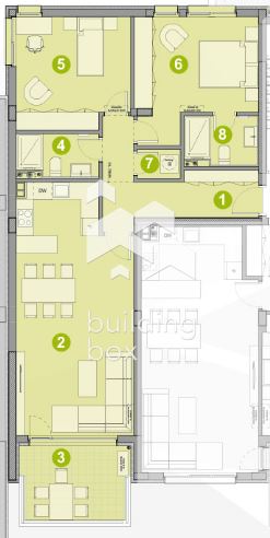 Тристаен апартамент с две паркоместа включени в цената - 0