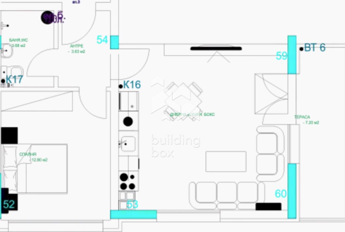 Двустаен апартамент до "Дентален университет" - 0