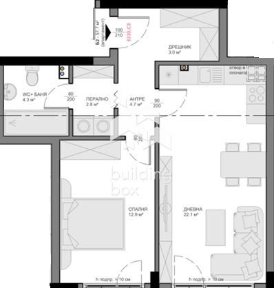 2-стаен - Варна, Владиславово - 0