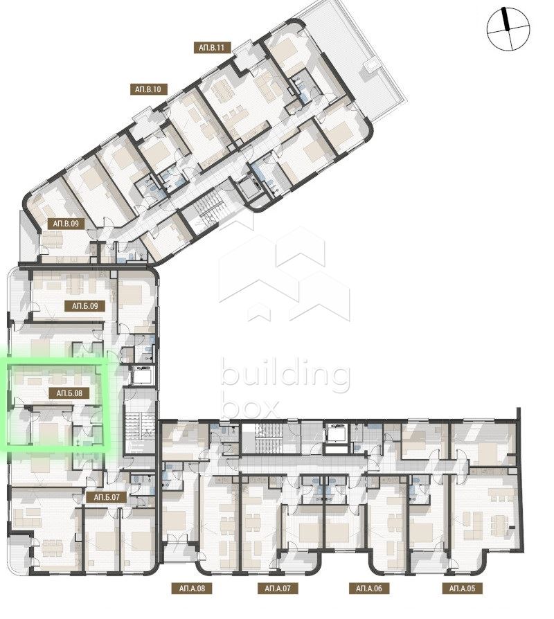 Двустаен апартамент до "Пеещите фонтани" - 0