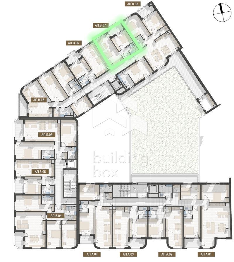 Двустаен апартамент до "Пеещите фонтани" - 0