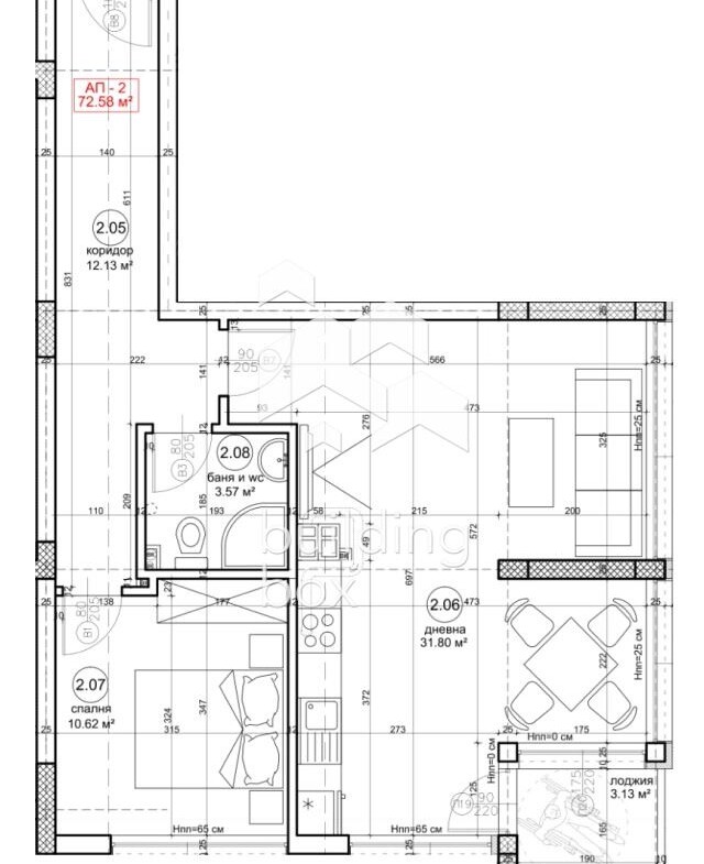 ДВУСТАЕН апартамент в новострояща се сграда - 0