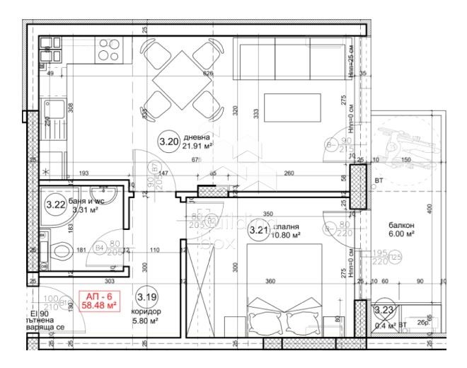 ДВУСТАЕН апартамент в новострояща се сграда до парк Възраждане - 0