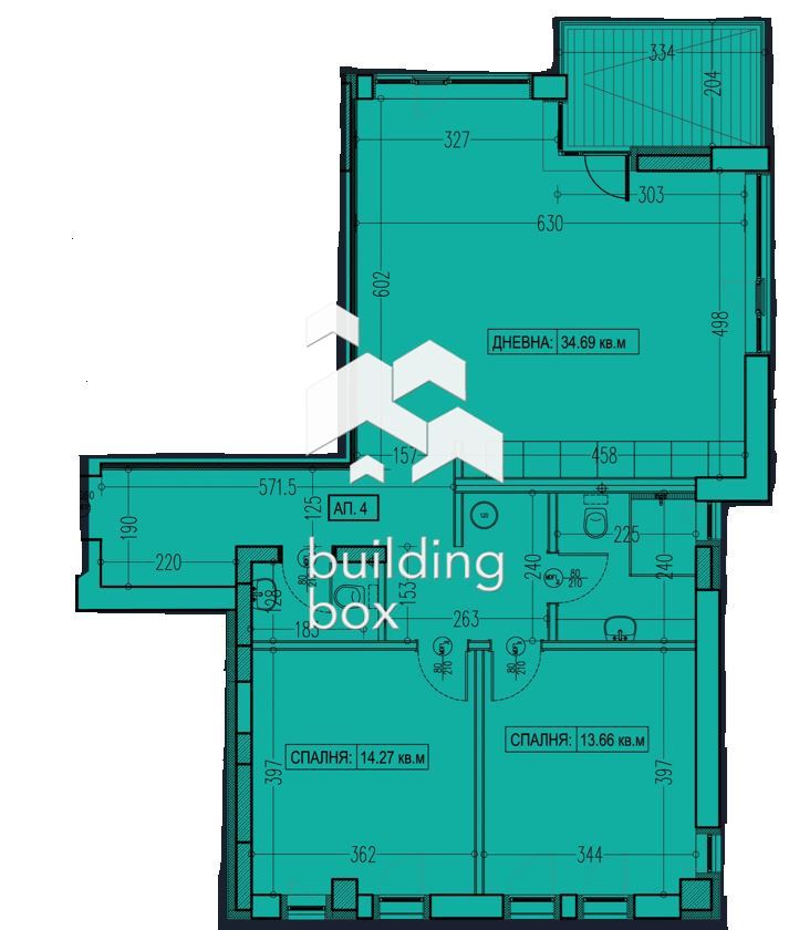 Тристаен апартамент с Морска Панорама - 0