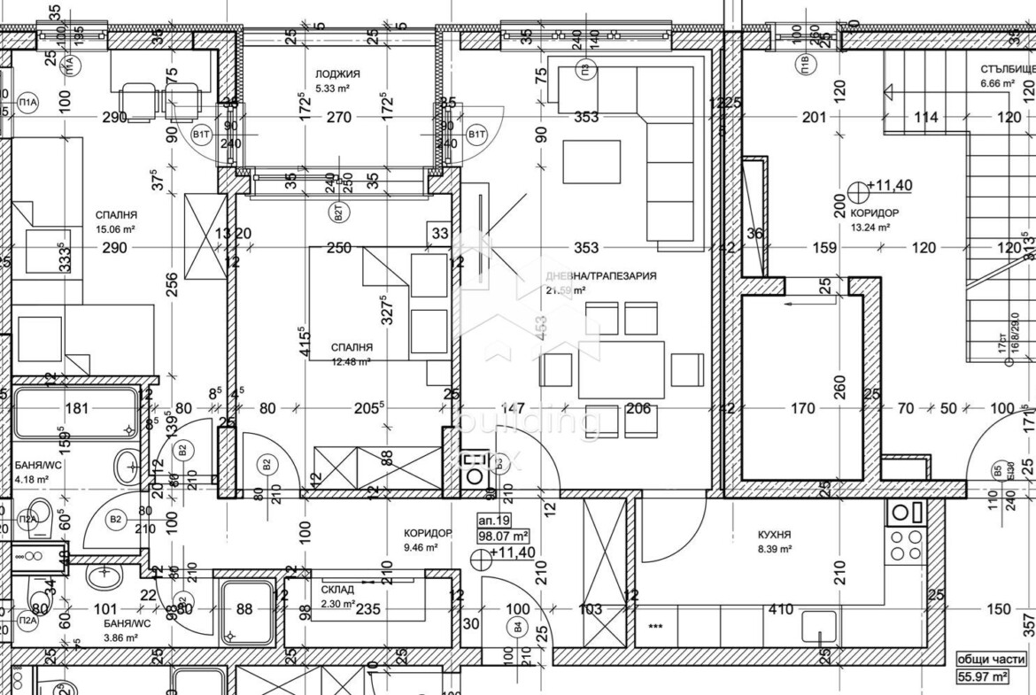 Тристаен апартамент в Левски Г - 0