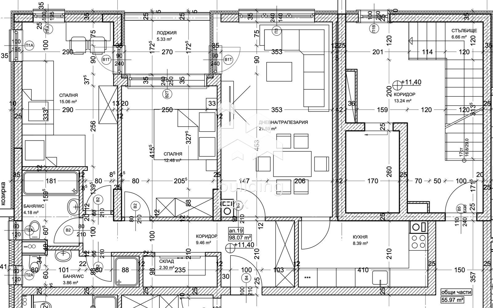 Тристаен апартамент в Левски Г - 0