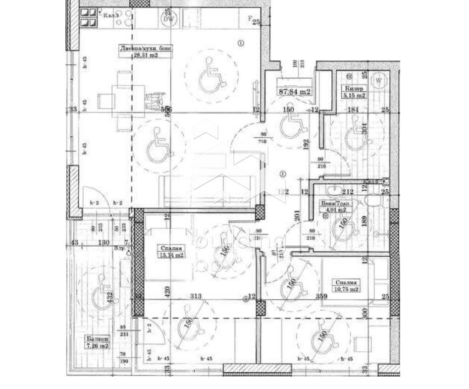 Тристаен апартамент в новострояща се сграда в кв.Изгрев - 0