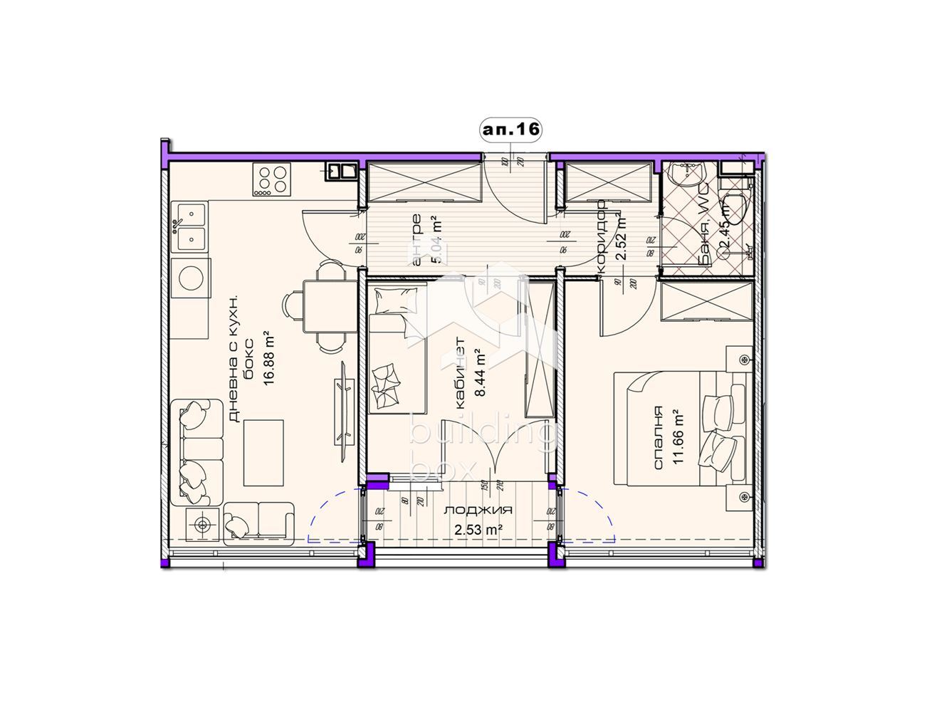 Тристаен апартамент в новострояща се сграда в град Шумен - 0