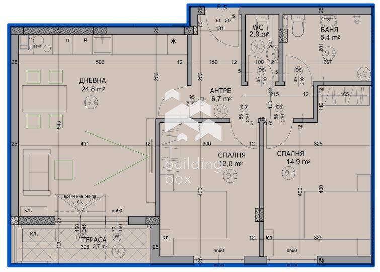 Тристаен апартамент с АКТ14 - кв. Христо Смирненски - 0