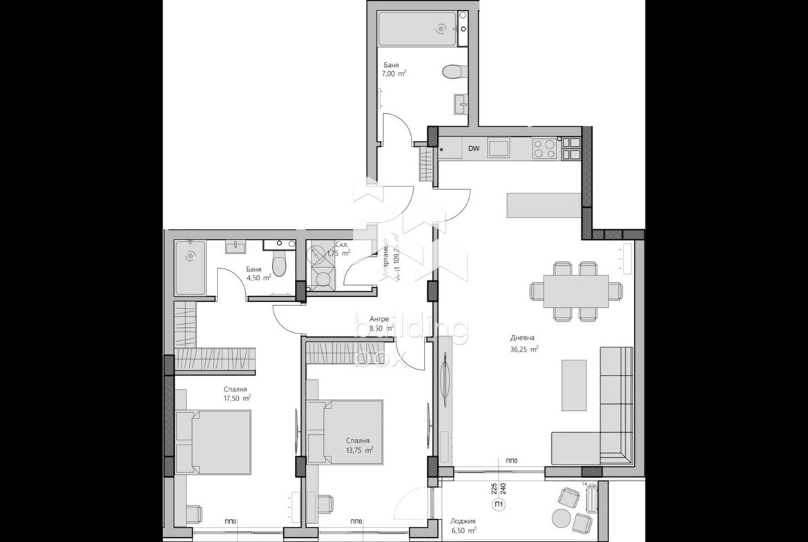 Огромен тристаен апартамент - кв. Хр. Смирненски - 0