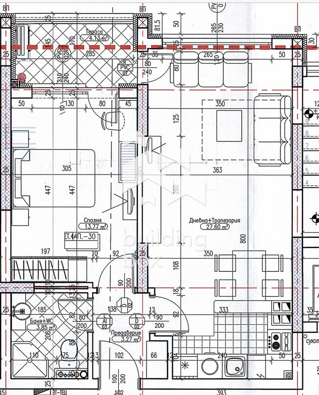 Двустаен апартамент - 0
