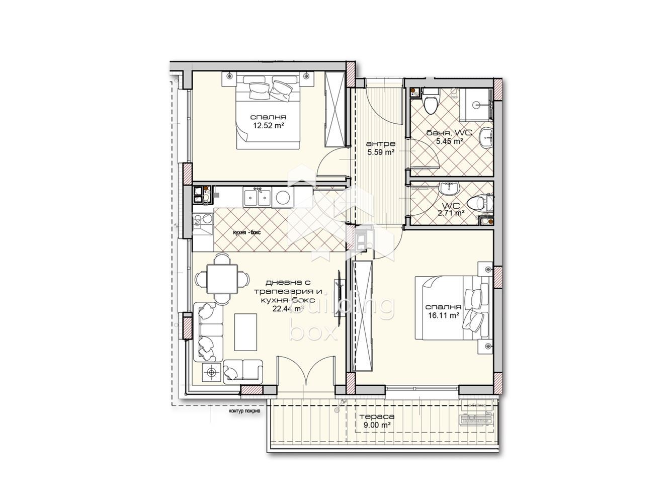 ТРИСТАЕН апартамент в новострояща се сграда - 0