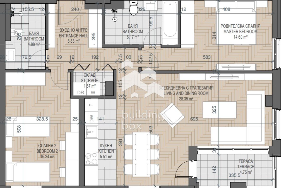 Тристаен апартамент - Каменица 1 - 0