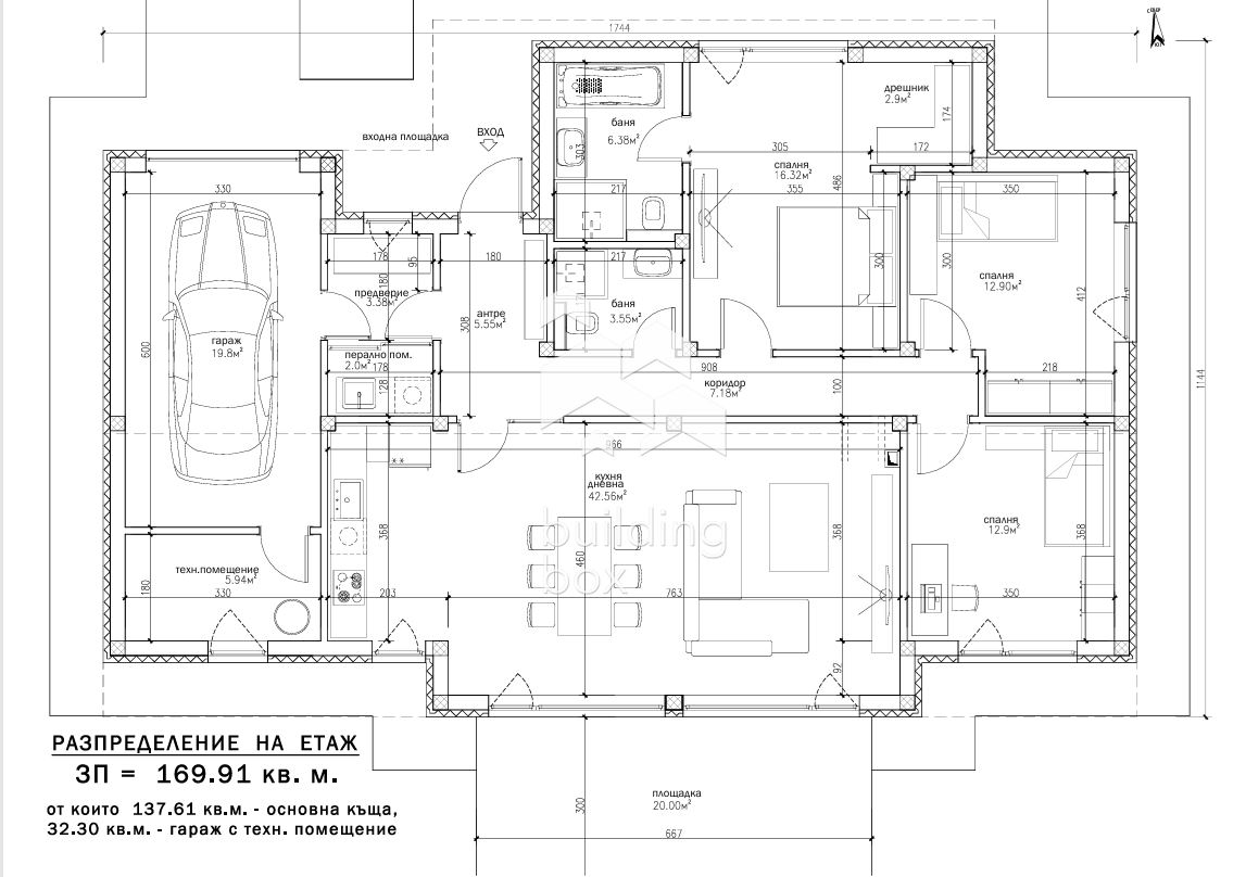 Къща с Акт 14, завършване до ключ. Стил и комфорт близо до всичко, далеч от шума - на 15 мин. от гр. Варна - 0