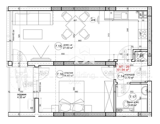 ДВУСТАЕН апартамент в новострояща се сграда - 0