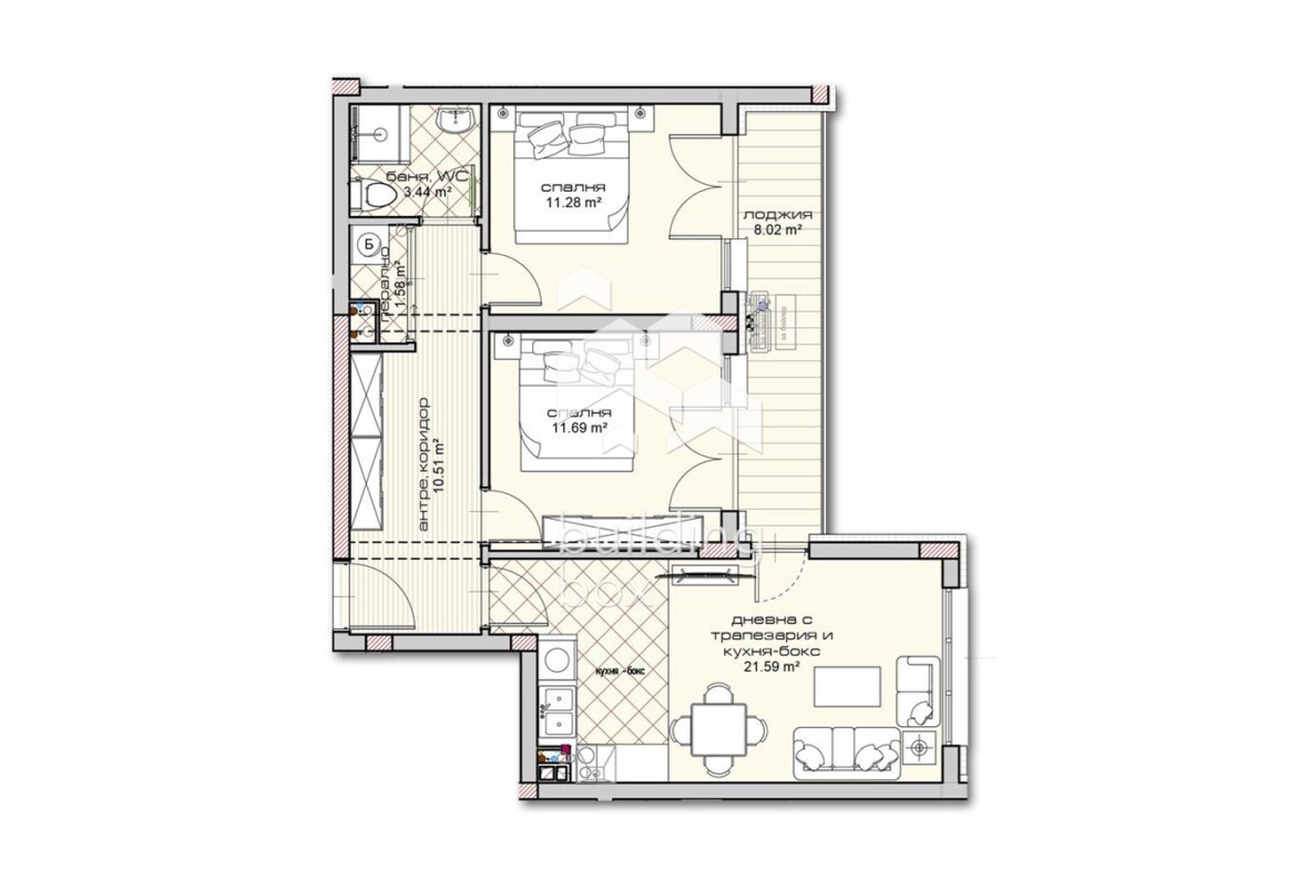 ТРИСТАЕН апартамент в новострояща се сграда - 0