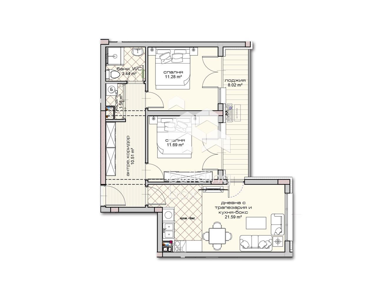 ТРИСТАЕН апартамент в новострояща се сграда - 0