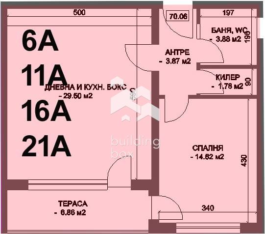 Двустаен апартамент - кв. Коматево - 0