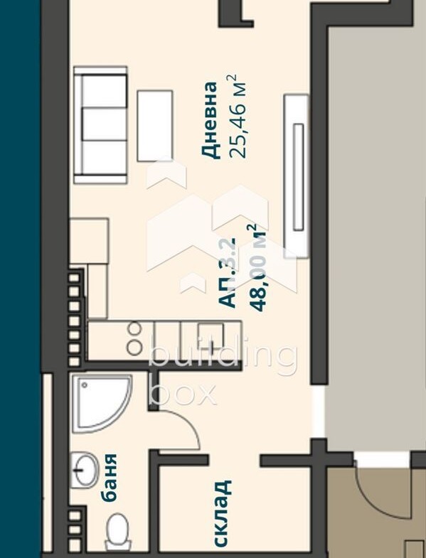 Едностаен апартамент в Ботевград - 0
