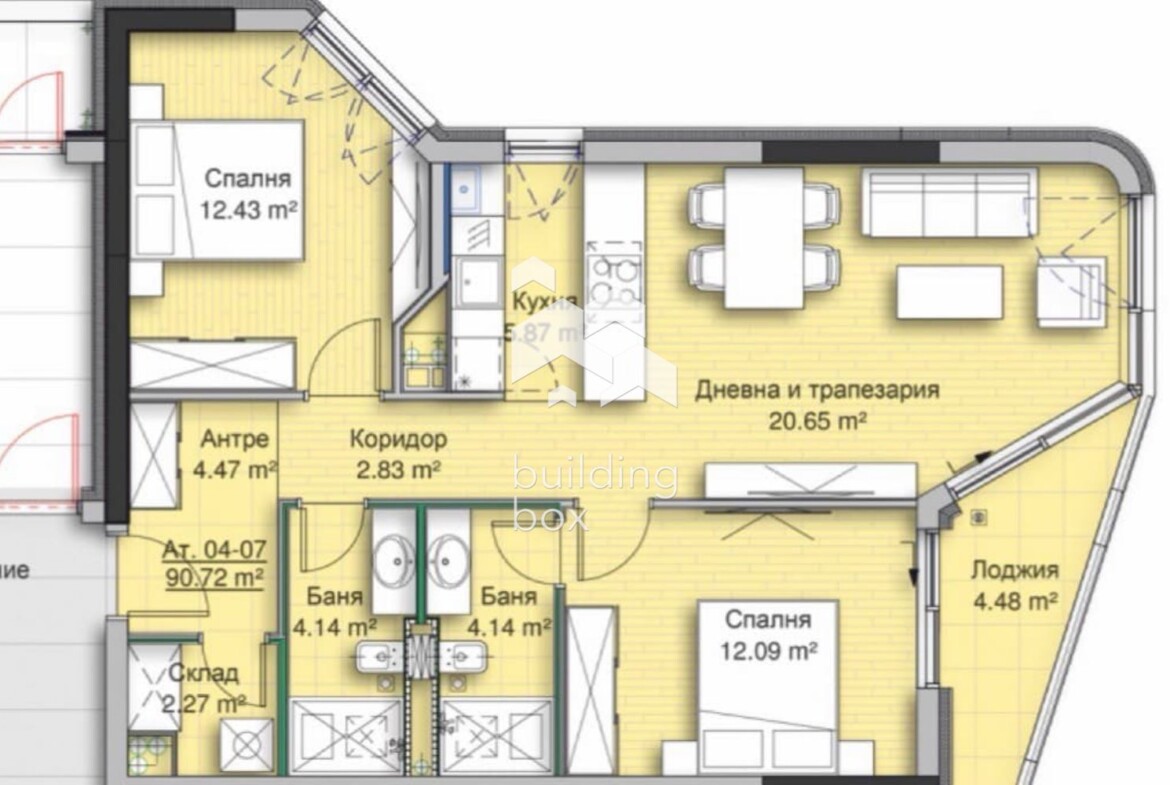 Продава тристаен в кв. Кръстова вада - 0