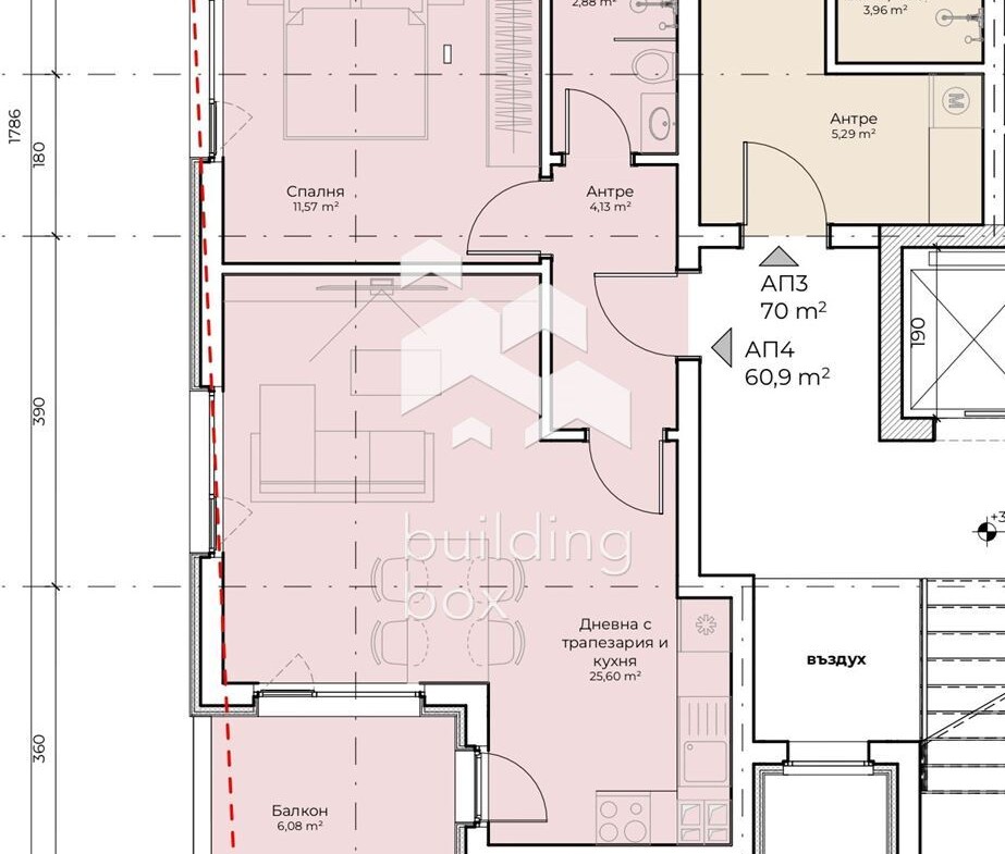 Двустаен апартамент в бутикова сграда в Бистрица - 0