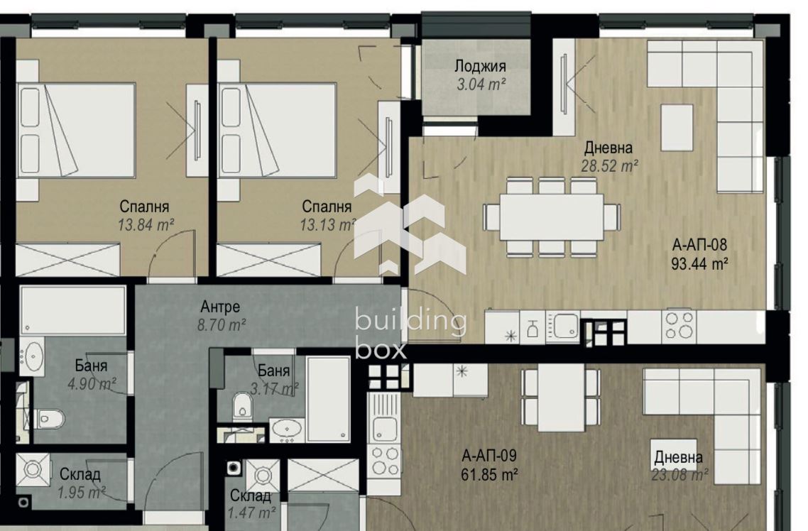 Тристаен апартамент в ж.к. Витоша - 0