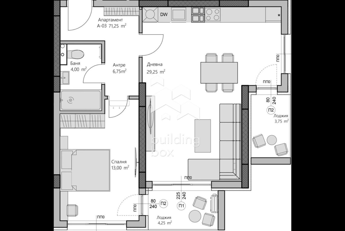 Огромен двустаен апартамент - Хр. Смирненски - 0