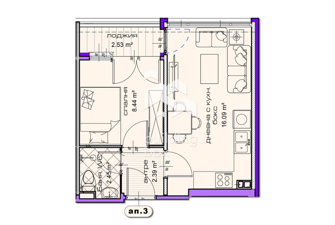 ДВУСТАЕН апартамент в новострояща се сграда в град Шумен - 0