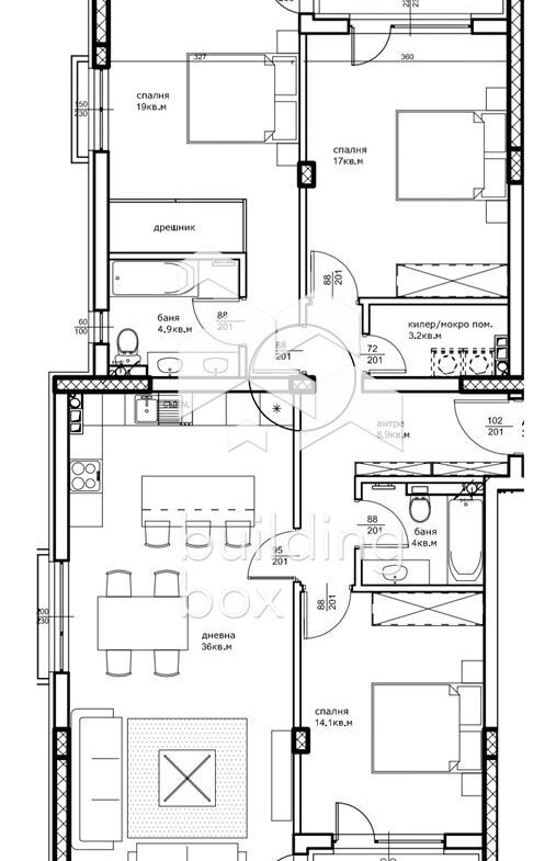 Четиристаен апартамент с акт 14 - 0