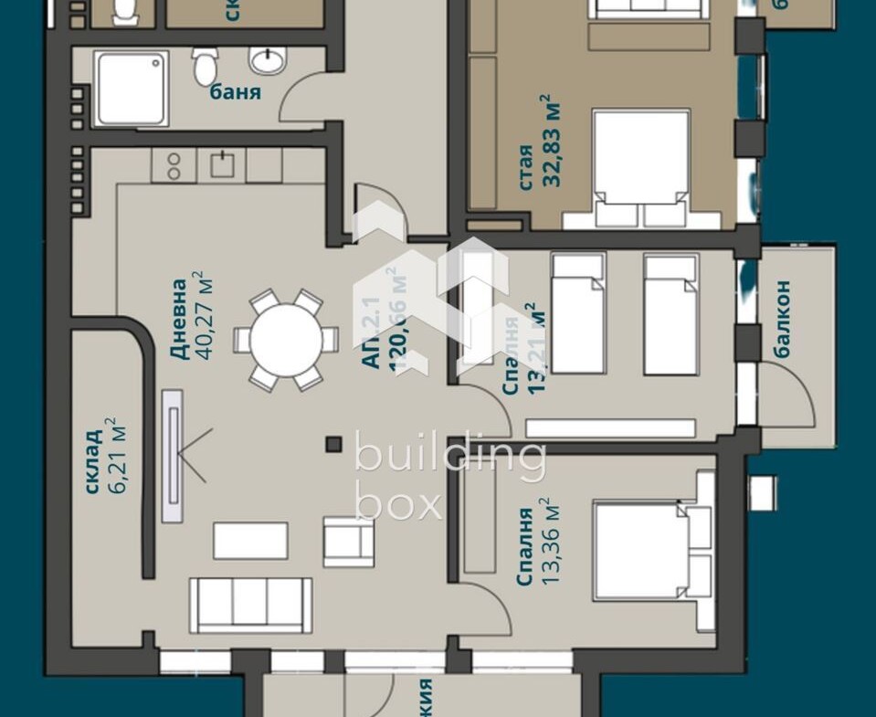 Тристаен апартамент в Ботевград - 0