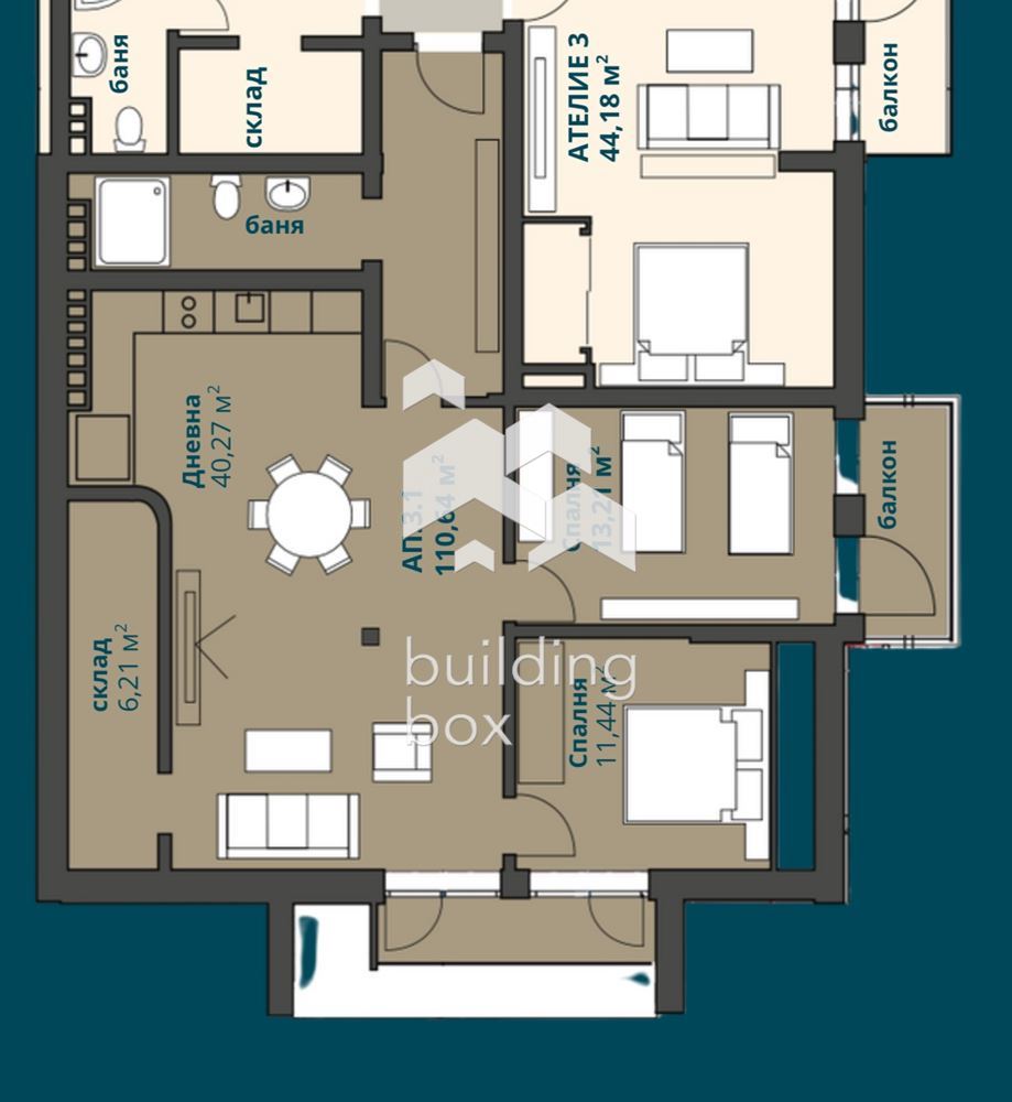 Тристаен апартамент в Ботевград - 0