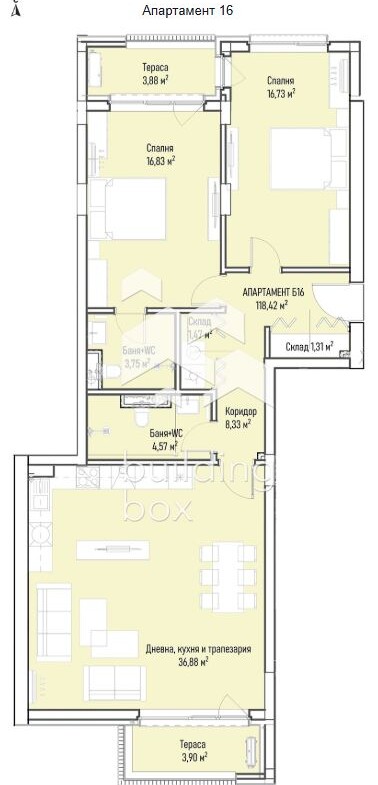 Продава 3-стаен - 0