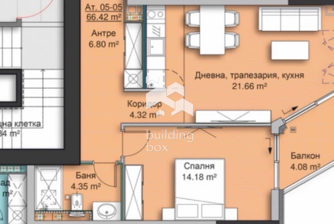 Продава двустаен апартамент в кв. Кръстова вада - 0