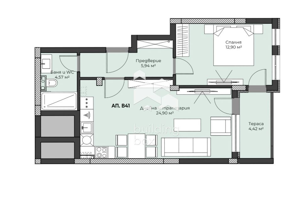 Двустаен апартамент с АКТ 15 - гр. Пловдив - 0