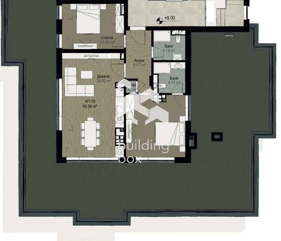 Тристаен апартамент в ж.к. Витоша - 0