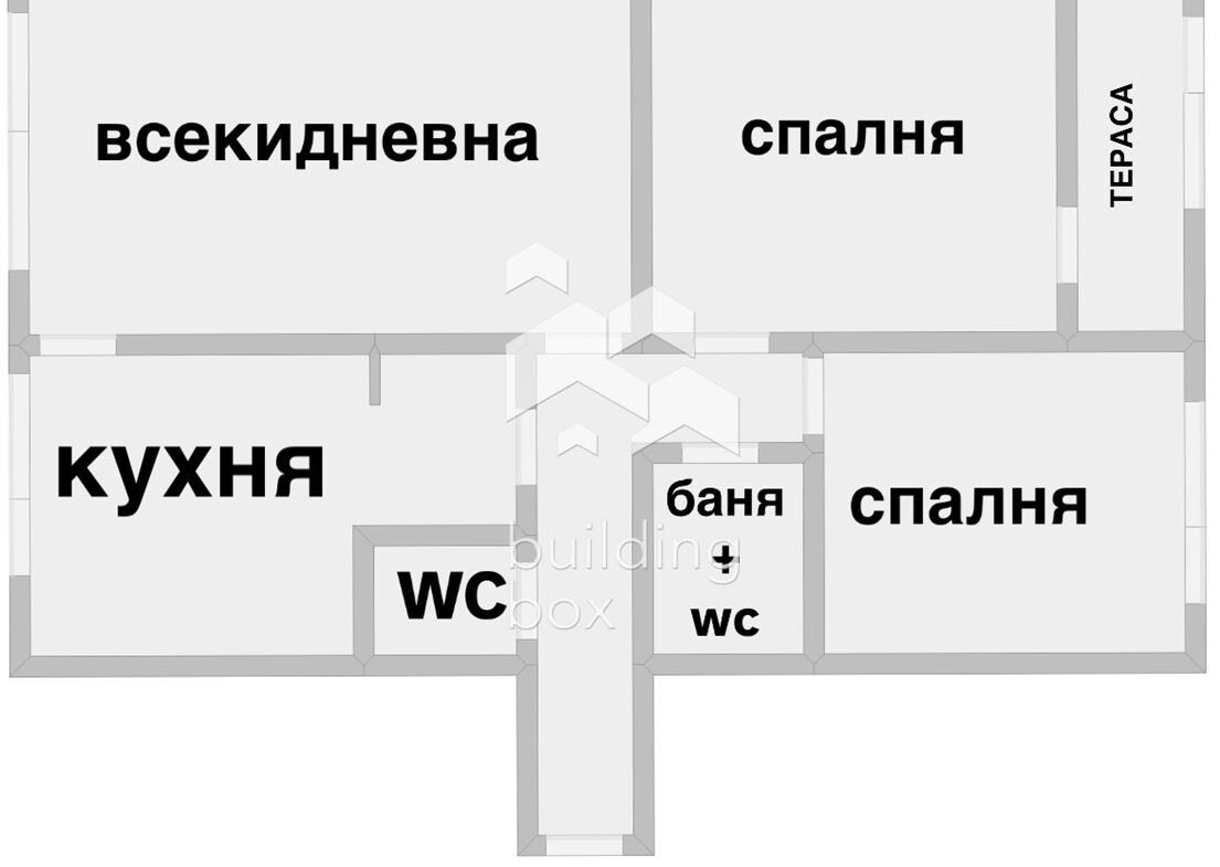 Апартамент с четири отделни помещения в центъра на гр. Пловдив. - 0