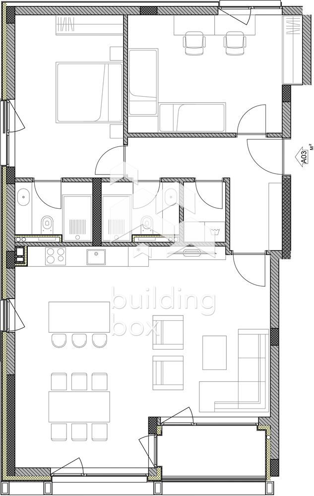 Тристаен апартамент в бутикова жилищна сграда - 0