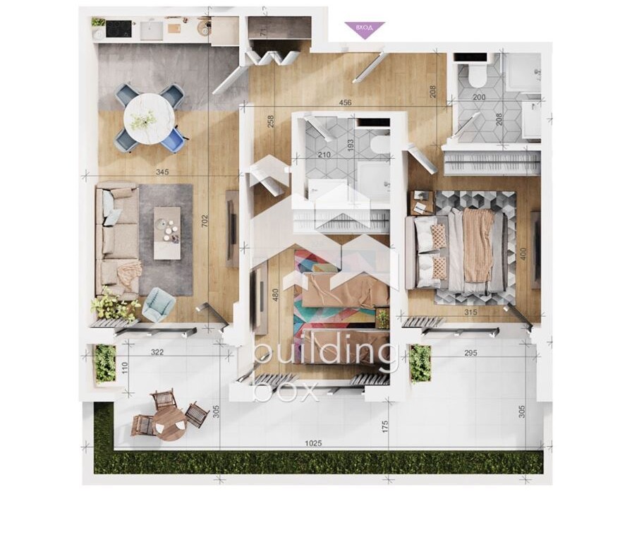 Тристаен апартамент с АКТ 16 - кв. "Тракия" - 0