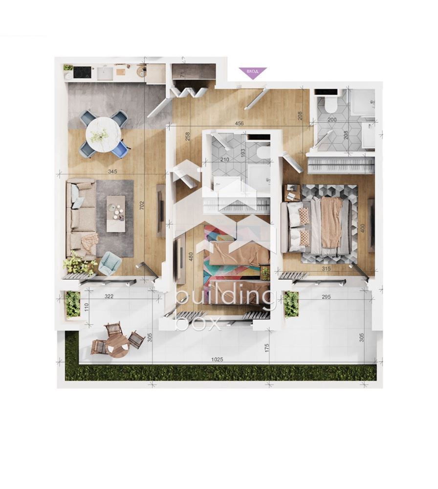 Тристаен апартамент с АКТ 16 - кв. "Тракия" - 0