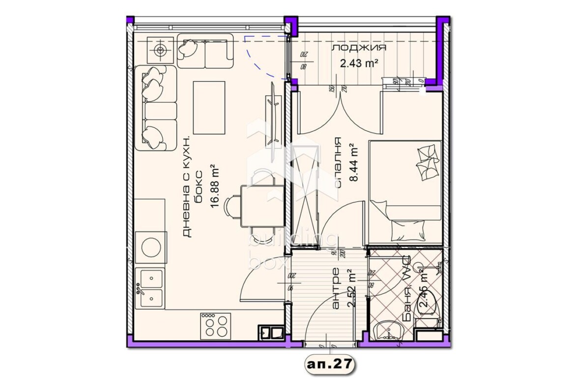 ДВУСТАЕН апартамент в новострояща се сграда в град Шумен - 0
