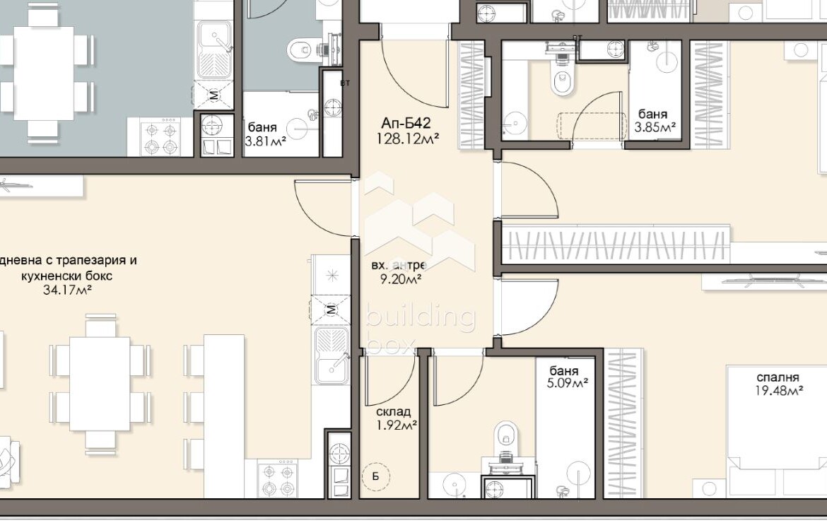 Тристаен апартамент - ж.к. Люлин 5 - 0